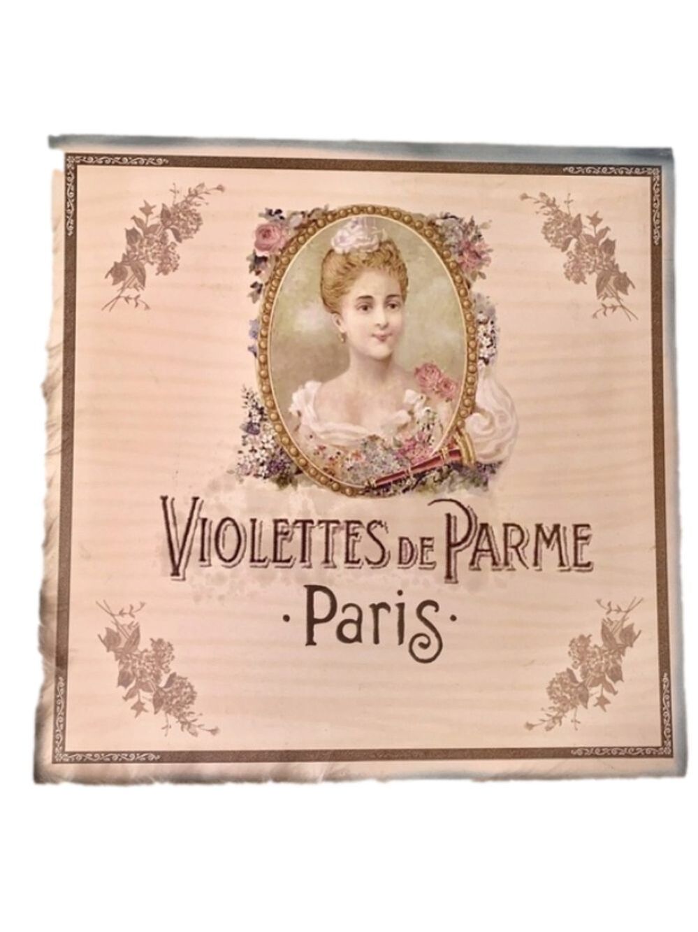 4 Vintage Shabby Chic Metal Signs